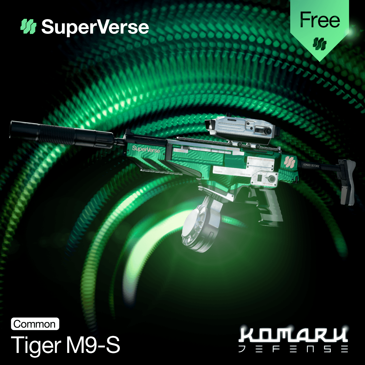 Superverse Komaru Defense Tiger M9-S Common